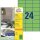 AVERY Zweckform Etiketten 3450 grün 70,0 x 37,0 mm, 100 Blatt