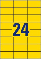 AVERY Zweckform Etiketten 3451 gelb 70,0 x 37,0 mm, 100 Blatt