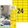 AVERY Zweckform Etiketten 3451 gelb 70,0 x 37,0 mm, 100 Blatt
