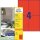 AVERY Zweckform Etiketten 3456 rot 105,0 x 148,0 mm, 100 Blatt