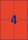 AVERY Zweckform Etiketten 3456 rot 105,0 x 148,0 mm, 100 Blatt