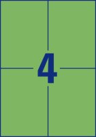 AVERY Zweckform Etiketten 3458 grün 105,0 x 148,0 mm, 100 Blatt
