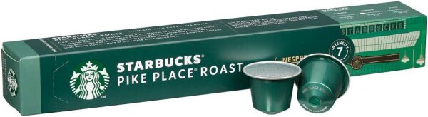 NESPRESSO STARBUCKS® Pike Place Roast Kaffeekapseln, mild, 10 St.