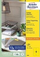 AVERY Zweckform Etiketten 3459 gelb 105,0 x 148,0 mm, 100...