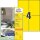 AVERY Zweckform Etiketten 3459 gelb 105,0 x 148,0 mm, 100 Blatt