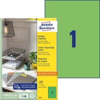 AVERY Zweckform Etiketten 3472 grün 210,0 x 297,0...