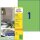 AVERY Zweckform Etiketten 3472 grün 210,0 x 297,0 mm, 100 Blatt