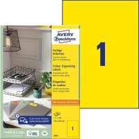 AVERY Zweckform Etiketten 3473 gelb 210,0 x 297,0 mm, 100...