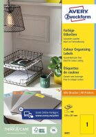 AVERY Zweckform Etiketten 3473 gelb 210,0 x 297,0 mm, 100...
