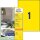 AVERY Zweckform Etiketten 3473 gelb 210,0 x 297,0 mm, 100 Blatt