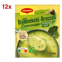 Maggi® milde Blumenkohl-Broccoli Cremesuppe 12x 3...