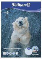 Pelikan Zeichenblock Zoo DIN A4 100 g/qm, 10 Blatt, 1 Block