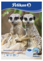 Pelikan Zeichenblock Zoo DIN A4 100 g/qm, 10 Blatt, 1 Block