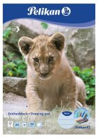 Pelikan Zeichenblock Zoo DIN A4 100 g/qm, 10 Blatt, 1 Block
