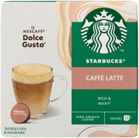 NESCAFÉ DOLCE GUSTO® STARBUCKS® Caffé Latte Rich & Milky Kaffeekapseln, mild, 12 St.