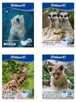Pelikan Zeichenblock Zoo DIN A4 100 g/qm, 20 Blatt, 1 Block