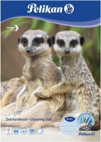 Pelikan Zeichenblock Zoo DIN A4 100 g/qm, 20 Blatt, 1 Block