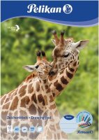 Pelikan Zeichenblock Zoo DIN A3 100 g/qm, 20 Blatt, 1 Block