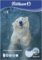 Pelikan Zeichenblock Zoo DIN A3 100 g/qm, 20 Blatt, 1 Block