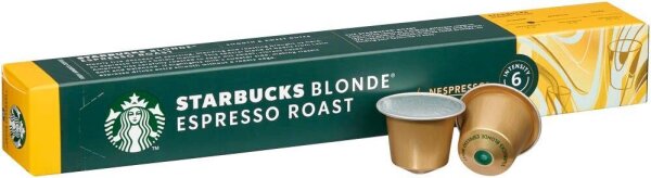 NESPRESSO STARBUCKS® Blonde Espresso Roast Kaffeekapseln, kräftig, 10 St.