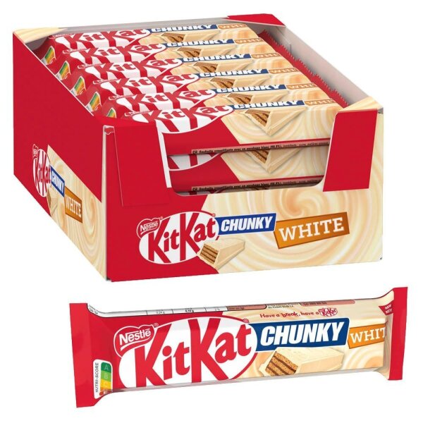 KitKat Chunky white Schokoriegel 24x 40,0 g  ( 12556997 )
