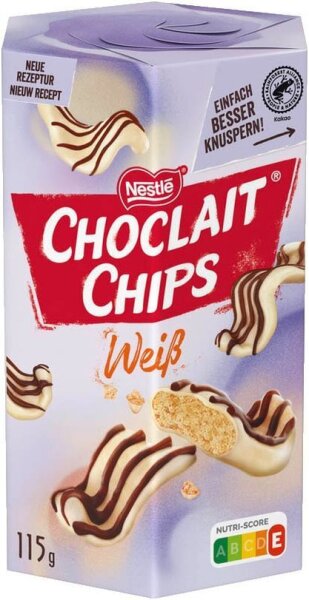 Nestlé Choclait Chips Weiß Schokolade 115,0 g  ( 12576371 )