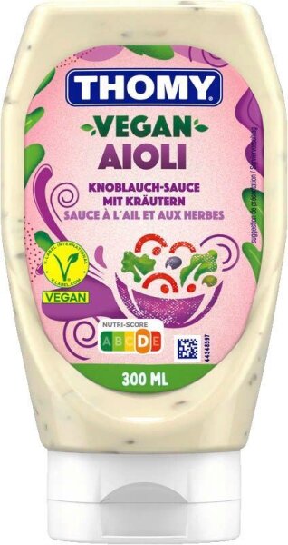 THOMY® Vegan Aioli Knoblauch-Sauce mit Kräutern 300,0 ml  ( 12505331 )