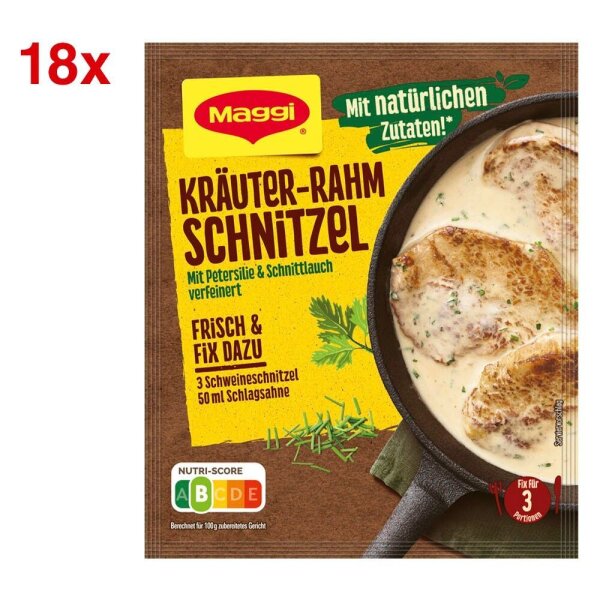 Maggi® Kräuter-Rahm-Schnitzel-Sauce 18x 3 Portionen, 18 St.