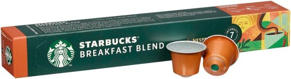 NESPRESSO STARBUCKS® Breakfast Blend Kaffeekapseln, mild, 10 St.