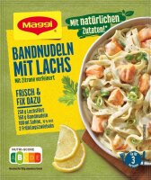 Maggi® Bandnudeln mit Lachs Sauce 18x 3 Portionen, 18...