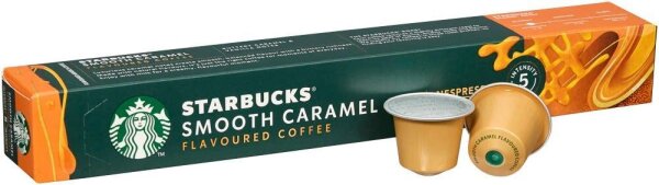 NESPRESSO STARBUCKS® Smooth Caramel Flavoured Coffee Kaffeekapseln, mild, 10 St.