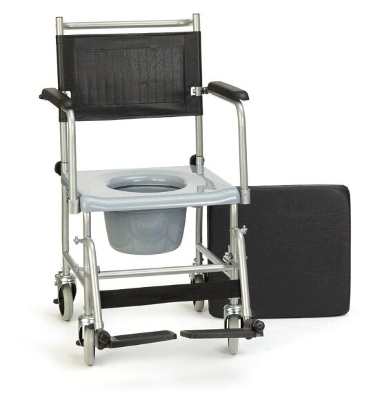 RUSSKA Toilettenstuhl fahrbar 17502100 schwarz, 1 St.