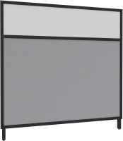 Quadrifoglio Trennwand, grau 160,0 x 144,0 cm, 1 St.