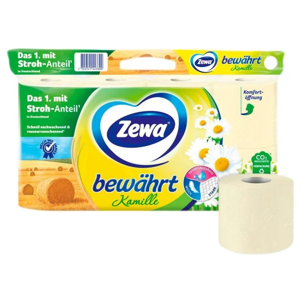 Zewa Toilettenpapier bewährt Kamille & Aloe Vera...