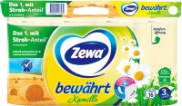Zewa Toilettenpapier bewährt Kamille & Aloe Vera 3-lagig, 16 Rollen