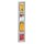 Kerkmann Wandprospekthalter alu 1/3 DIN A4 4 Fächern 18,0 x 6,5 x 102,0 cm, 1 St.