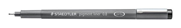 STAEDTLER pigment liner 308 Fineliner schwarz 0,8 mm, 1 St.