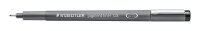 STAEDTLER pigment liner 308 Fineliner schwarz 0,8 mm, 1 St.