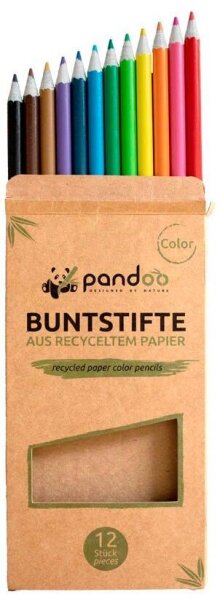 pandoo Buntstifte farbsortiert, 12 St.
