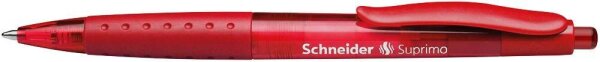 Schneider Kugelschreiber Suprimo rot/transparent, Schreibfarbe: rot, 1 St.