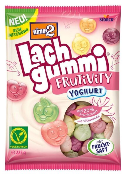 nimm2® Lachgummi Fruitivity Yoghurt Fruchtgummi 225,0 g, 1 St.