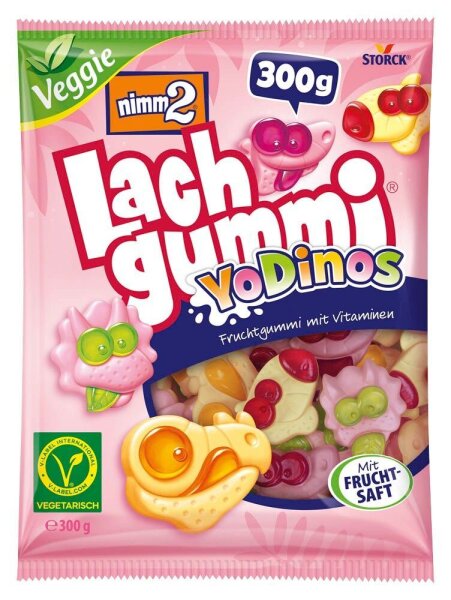 nimm2® Lachgummi YoDinos Fruchtgummi 300,0 g, 1 St.