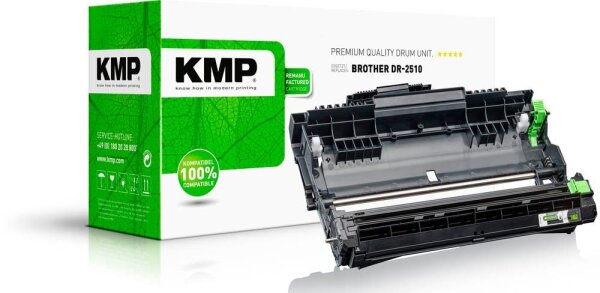KMP  schwarz Trommel kompatibel zu brother DR-2510