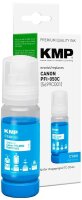 KMP  cyan Tintenflasche kompatibel zu Canon PFI-550 C
