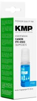 KMP  cyan Tintenflasche kompatibel zu Canon PFI-550 C