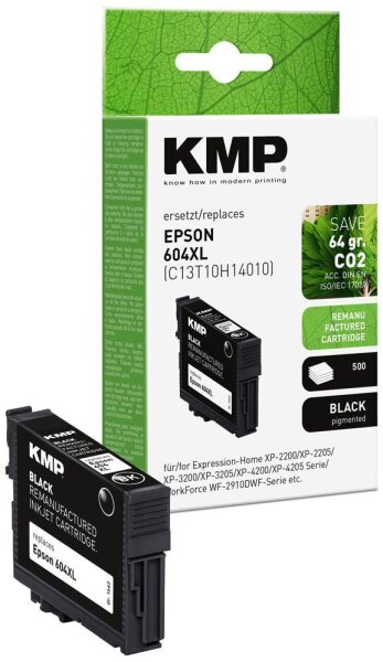 KMP  schwarz Druckerpatrone kompatibel zu EPSON T10H1