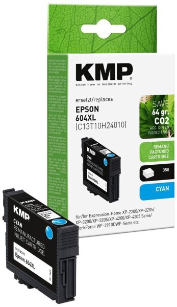 KMP  cyan Druckerpatrone kompatibel zu EPSON T10H2