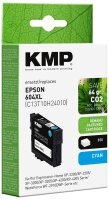 KMP  cyan Druckerpatrone kompatibel zu EPSON T10H2