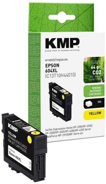 KMP  gelb Druckerpatrone kompatibel zu EPSON T10H4