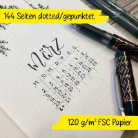 ONLINE® Notizbuch Bullet Journal Otter DIN A5 punktkariert, mehrfarbig Softcover 144 Seiten, 1 St.